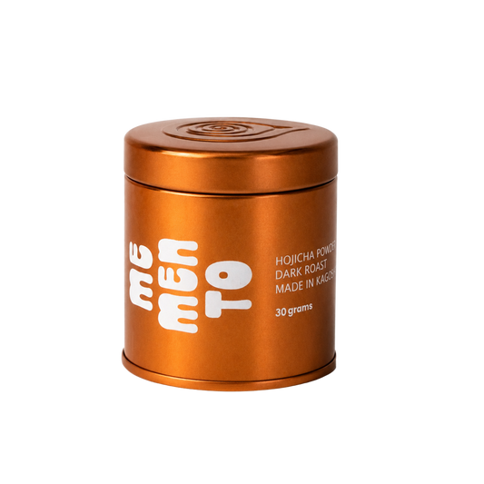Memento Matcha Dark Roast Hojicha tin